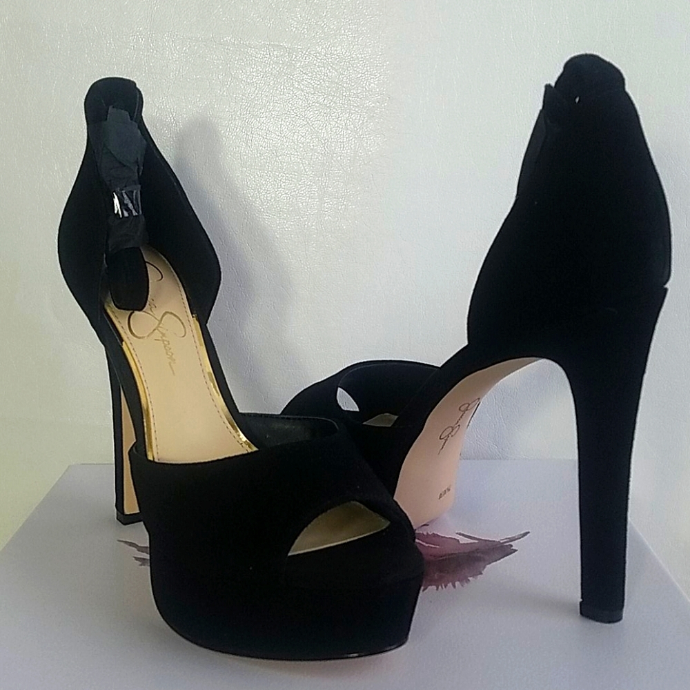 Jessica Simpson Beeya Black Stiletto Heel Sandle